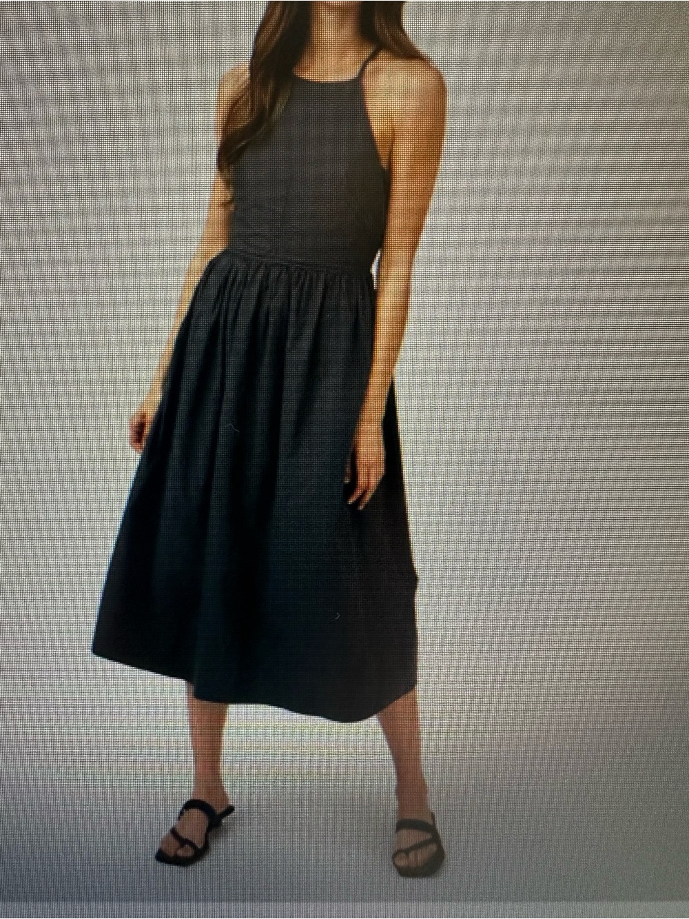 Bella Dahl Black Halter Midi Dress